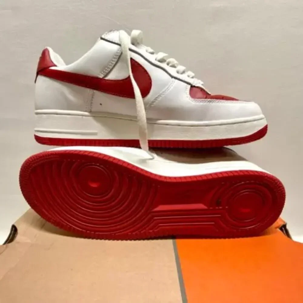 Nike Air Force 1 Men's 10 White Red Low '82 Limited 306353-161 Rare 2003 Y2K Vtg